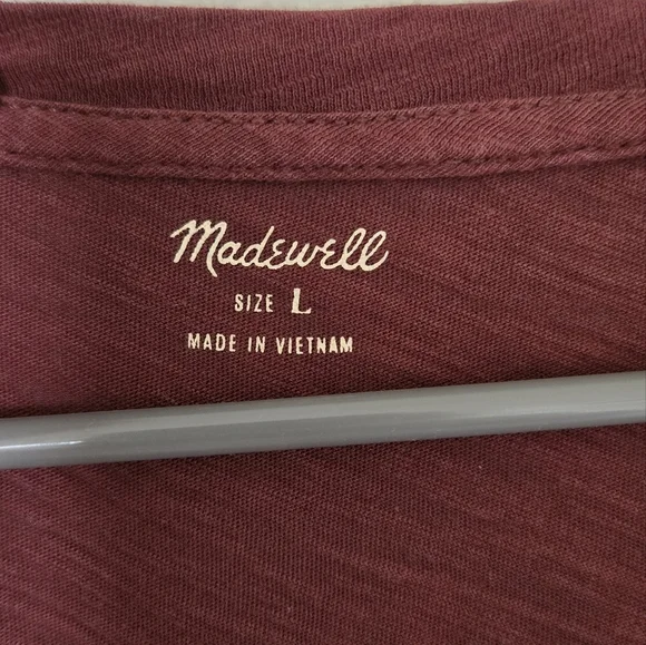 Madewell Brown Tee Large - Picture 3 of 6